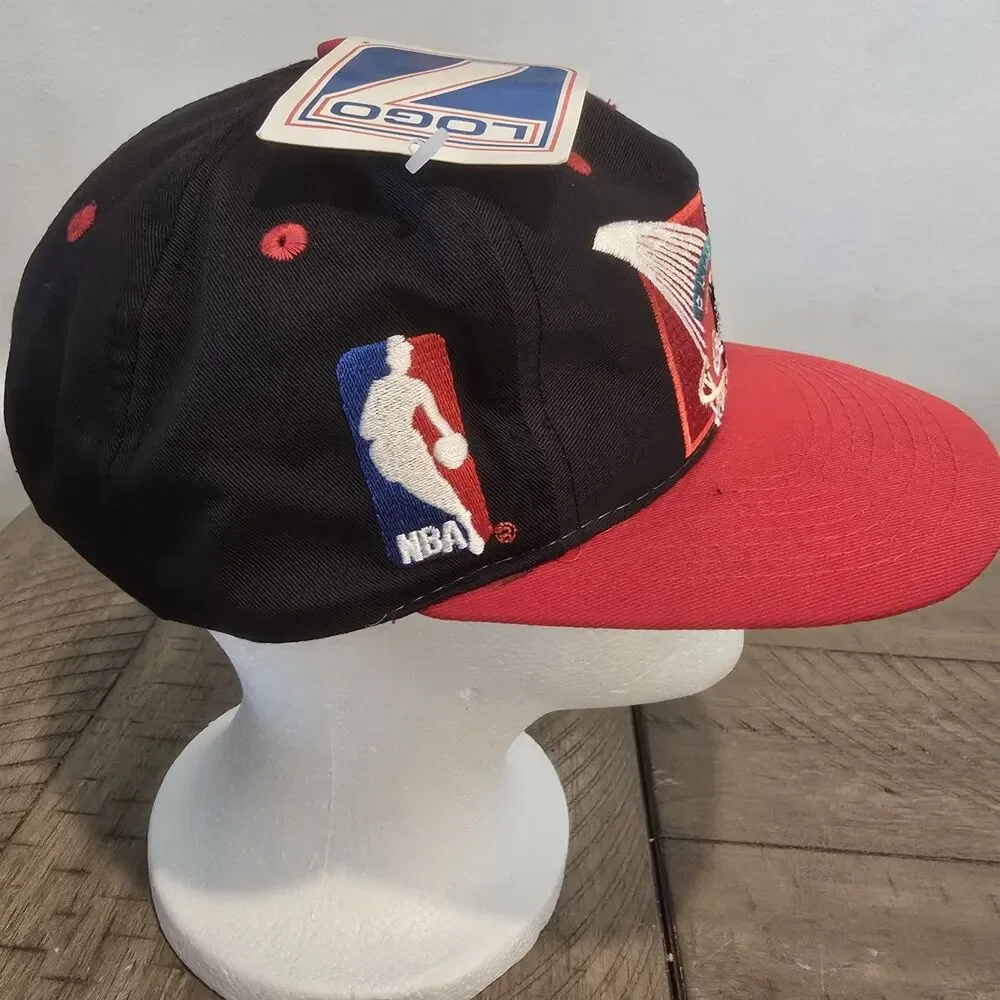 Vintage 90s Logo 7 NBA Coca-Cola Basketball Snapback Hat Cap NWT Embroidered